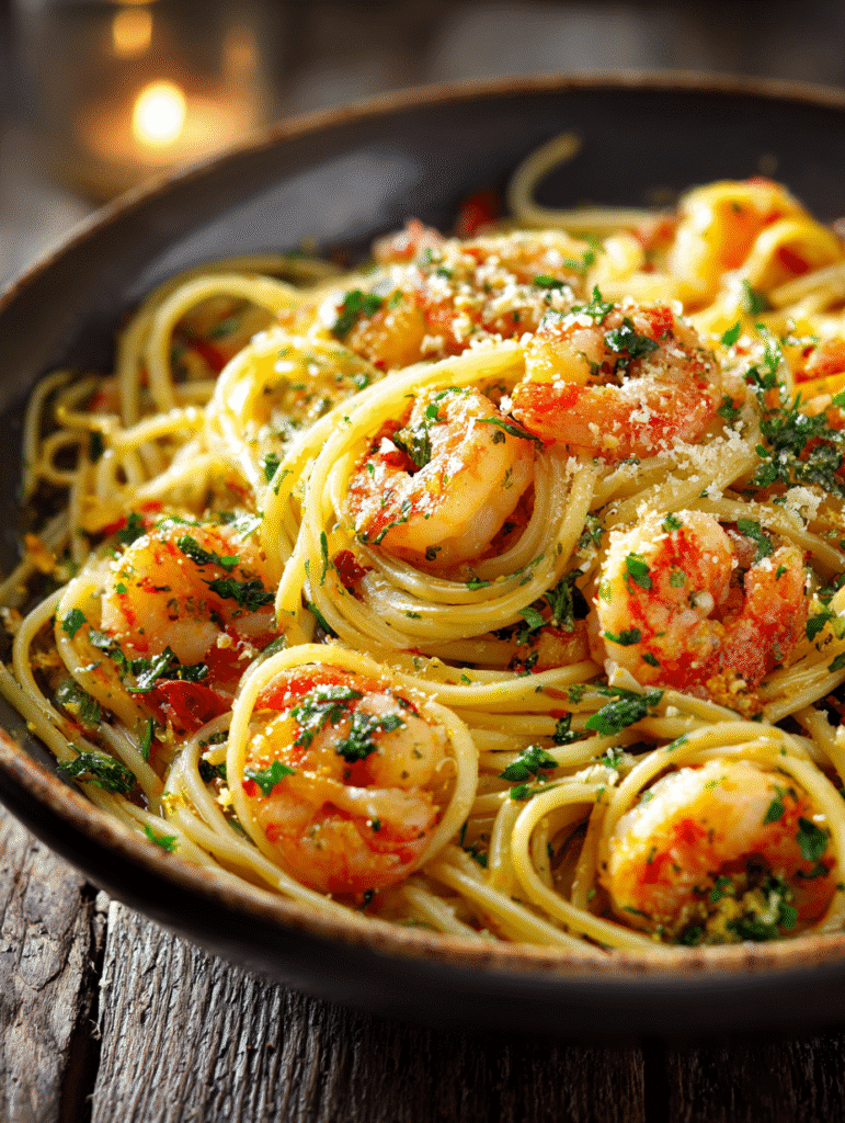 Garlic Butter Shrimp Pasta