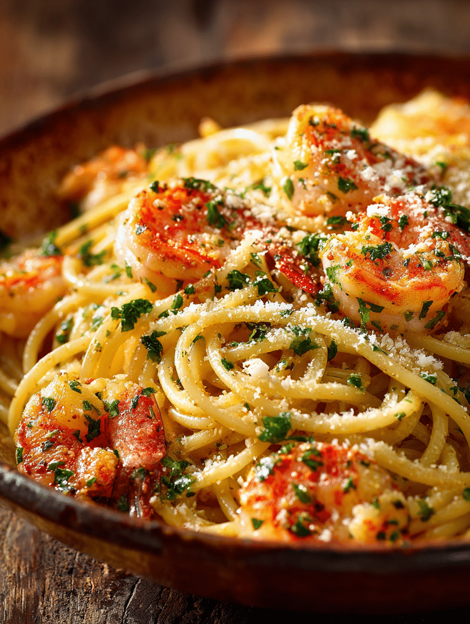 Garlic Butter Shrimp Pasta
