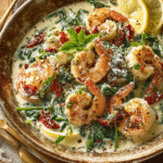 Creamy Tuscan Shrimp with Garlic
